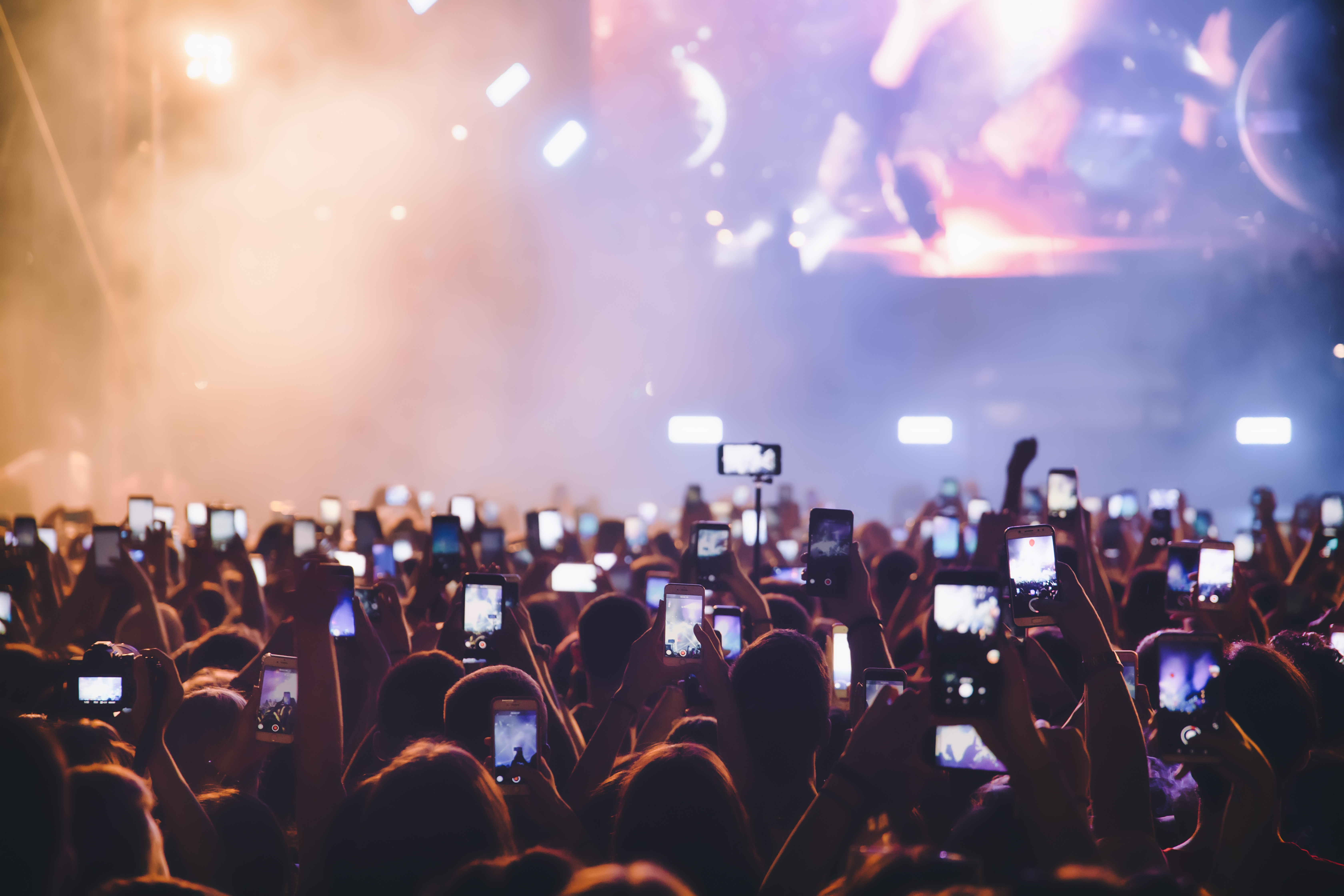 Phones at concert